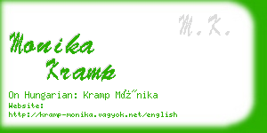 monika kramp business card